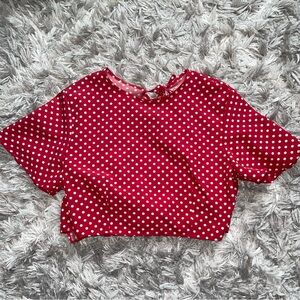 nwot polka dot top